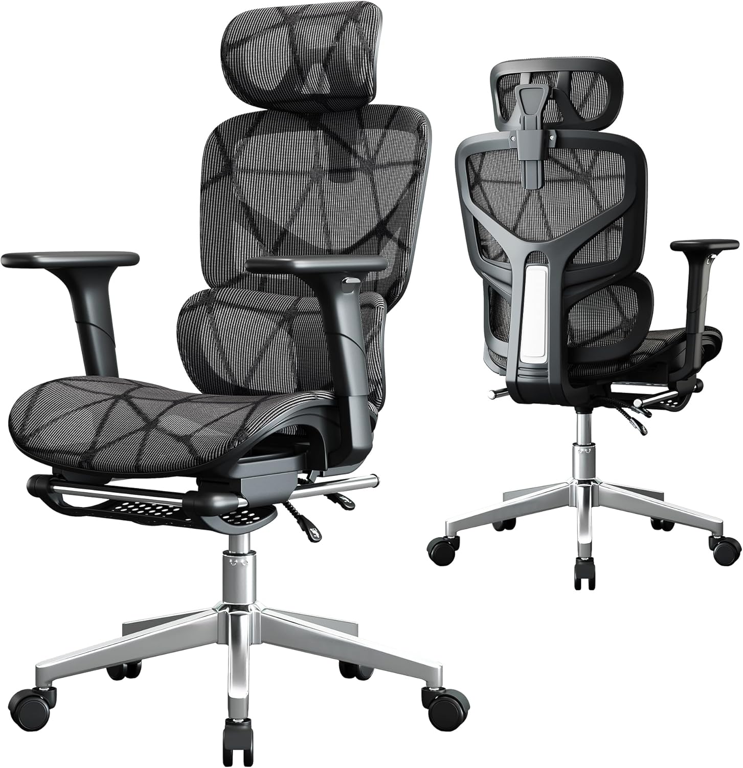 Opiesit Office Chair with 3D Adjustable Lumbar Support