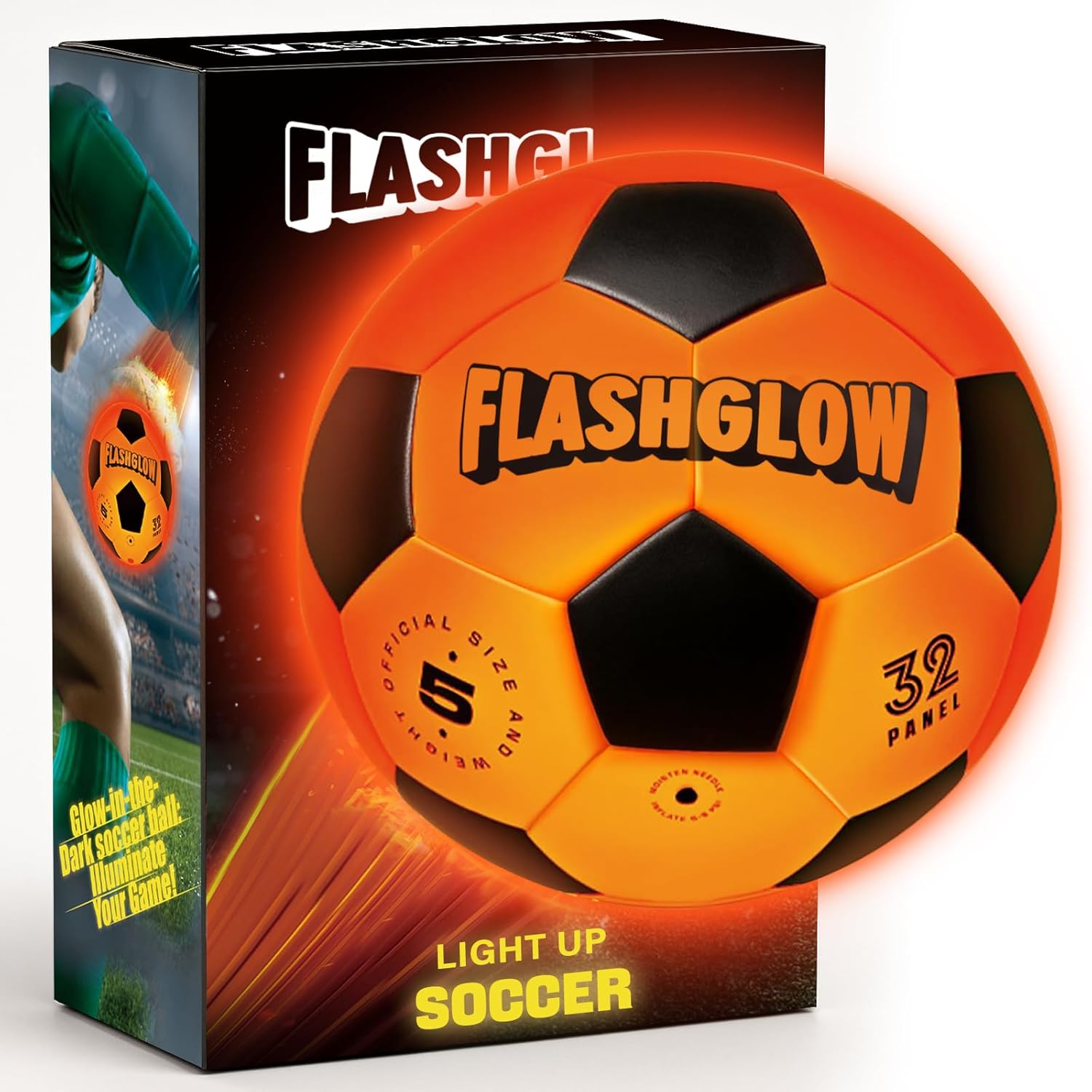 Light Up Soccer Ball Gift For Boys: Glow In The Dark