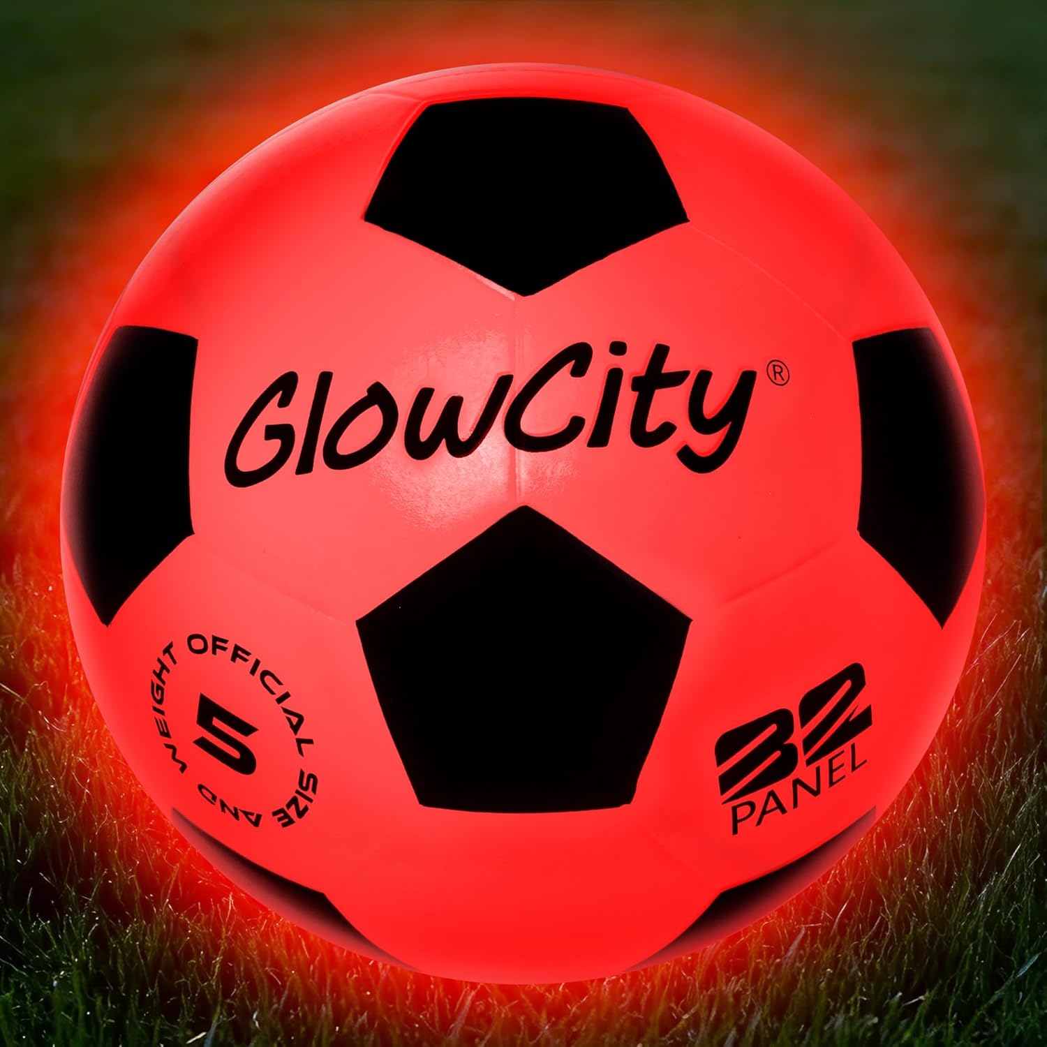 GlowCity Glow in The Dark Soccer Ball